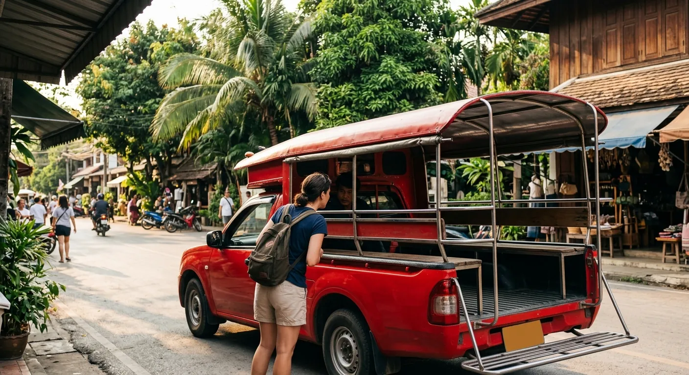 封面圖，呈現在副駕駛窗邊跟雙條車司機確認目的地的搭車情境